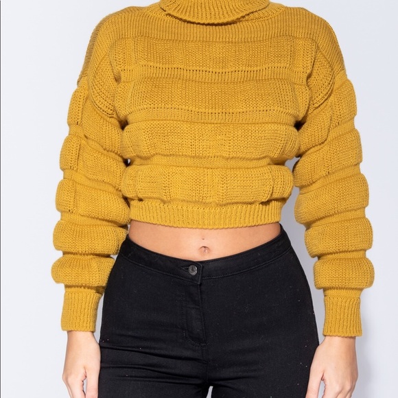 💋 Cropped Turtleneck Sweater 💋 - Picture 4 of 8